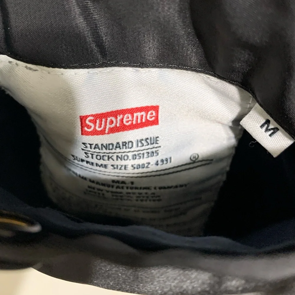🔥 Supreme Bomber Jacket Reversible Checkered Black Medium - Picture 6 of 6